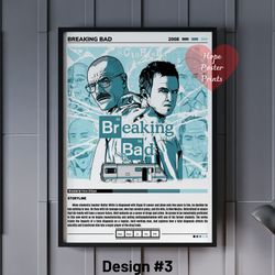 Breaking Bad Poster, Breaking Bad 7 Different Posters, Breaking Bad Print, Breaking Bad Decor, Breaking Bad Art, Breakin