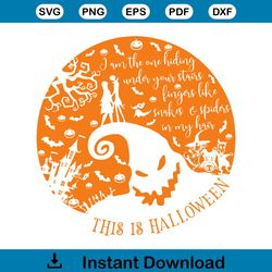 This Is Halloween The Nightmare Before Christmas SVG File