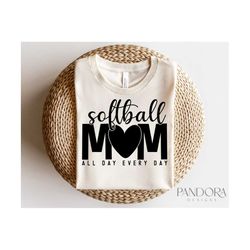 Softball Mom Svg Png, Softball Mama Svg Shirt Design, Mom Life Svg, Game Day Svg Cut File for Cricut, Sports Svg, Silhou
