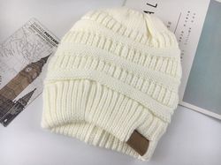 knit slouchy beanie winter hat unisex