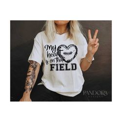 My heart is on that field SVG, Football Png for Shirts, Sublimation Print Football Mom Svg, Game Day Svg, Football Lover