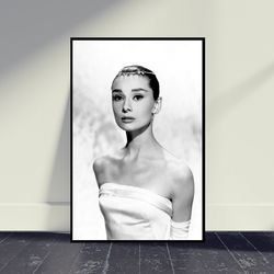Audrey Hepburn Character Poster Wall Decor, Living Room Decor, Home Decor, Posters Print, Art Poster For Gift