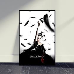 Black Swan Movie Poster Wall Art, Hoom Decor, Living Rome Decor, Art Poster For Gift, Vintage Movie Poster, Movie Print