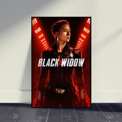 Black Widow Movie Poster Movie Print, Wall Art, Room Decor, Home Decor, Art Poster For Gift, Living Room Decor