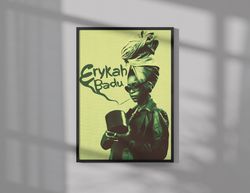 Erykah Badu Poster  Music Poster  Wall Art  Wall Decor