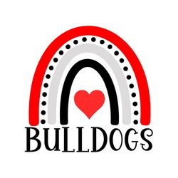 Bulldogs SVG, Bulldogs Rainbow SVG, Bulldogs Team, Bulldogs Shirt SVG, Digital Download, Cut File, Sublimation (svg/png/