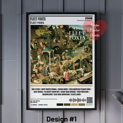 Fleet Foxes Poster, Fleet Foxes Album Poster, Fleet Foxes Print, Fleet Foxes Decor, Fleet Foxes Wall Art, Fleet Foxes Bi