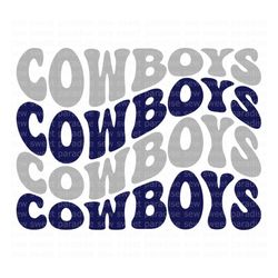 Cowboys SVG, Cowboys Wave SVG, Cowboys PNG, Digital Download, Cut File, Clip Art, Sublimation (includes svg/png/dxf/jpeg