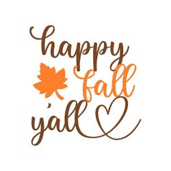 Happy Fall Y'all SVG, Fall Door Sign SVG, Halloween SVG, Digital Download, Cut File, Sublimation, Clip Art (individual s