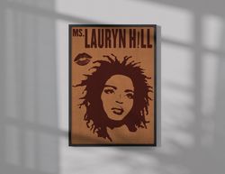 Lauryn Hill Poster  Music Poster  Wall Art  Wall Decor