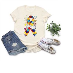 Autism Heart Shirt, Autism Awareness Shirt, Autism Mom Shirt, Autism Teacher Shirt,Mothers Day Gift,Puzzle Piece Shirt,A