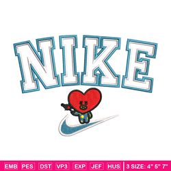 Nike red heart embroidery design, Nike embroidery, Nike design, Embroidery shirt, Embroidery file,Digital download