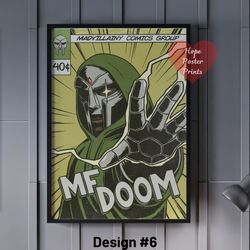 MF Doom Poster, MF Doom Mm Food and Madvillainy Album, Mf Doom Print, Mf Doom Decor, Mf Doom Wall Art, MF Doom Gift, Dan