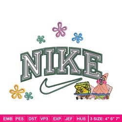 Nike spongebob embroidery design, Spongebob embroidery, Nike design, Embroidery shirt, Embroidery file,Digital download