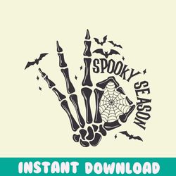 Scary Halloween Spooky Season Skeleton Hand SVG Cricut File