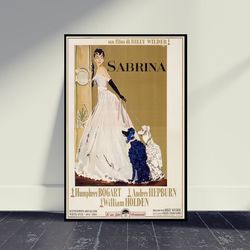 Sabrina Movie Poster, Wall Art, Room Decor, Home Decor, Art Poster For Gift, Living Room Decor, Vintage Film Art