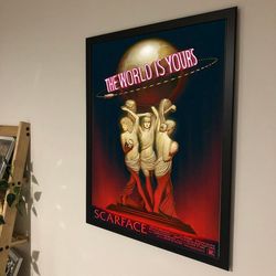 Scarface The World Is Yours Poster, NoFramed, Gift
