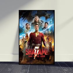 Shazam! Fury of the Gods 2023 Movie Poster Wall Art, Room Decor, Home Decor, Art Poster For Gift, Vintage Movie Poster,