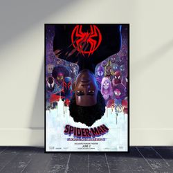 Spider-Man Across the Spider-Verse Movie Poster Wall Art, Room Decor, Home Decor, Art Poster For Gift, Vintage Movie Pos