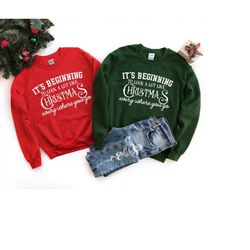 Women Christmas Sweater, Cute Christmas Sweat, Xmas Hoodie, Christmas Crewneck, Christmas Holiday Sweat
