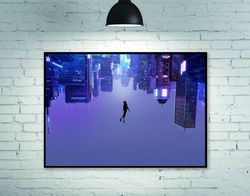 Spider-Man Into the Spider-Verse Poster, Movie Poster, No Framed, Gift
