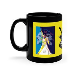 freddie mercury coffee mug,queen rock band mug, gift cup mugs 11 oz gifts for dad