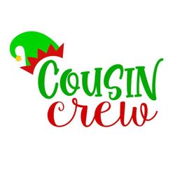 Cousin Crew SVG, Christmas SVG, Cousin Shirts SVG, Digital Download, Cut File, Sublimation, Clip Art (individual svg/dxf