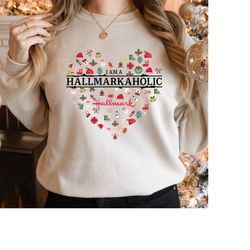 I Am A Hallmarkaholic Sweatshirt, Hallmarkaholic Sweatshirt, Hallmark Christmas Movies Shirt, Merry Christmas Shirt, Chr