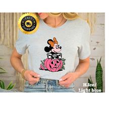 Vintage Minnie Halloween Shirt, Disney Minnie Pumpkin Shirt, Cute Halloween Shirt, Minnie Pumpkin Halloween Gift, Minnie