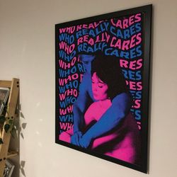 Who Really Cares Poster, TV Girl Poster, No Framed, Gift