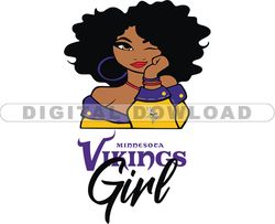 Vikings Girl Svg, Girl Svg, Football Team Svg, NFL Team Svg, Png, Eps, Pdf, Dxf file 19