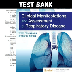 Latest 2023 Clinical Manifestations and Assessment of Respiratory Disease 8th Edition Jardins Test bank | All Chapters