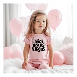 Juice Boxes and Jesus T-shirt, Kid Church Shirt, Christian Toddler Shirts, Religious Kids Shirt, Biblical Toddler Tee