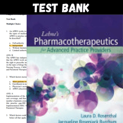 Latest 2023 Lehens Pharmacotherapeutics For Advanced Practice Nurses And Physician Assistants 2nd Edition Test bank | All Chapters
