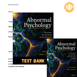 Latest 2023 Test bank Abnormal Psychology 14th Edition Kring Instant Download