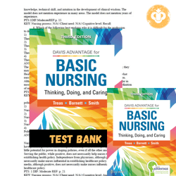 Latest 2023 Test bank Davis Advantage Basic Nursing Thinking, Doing, and Caring 3rd Edition Leslie Instant Download