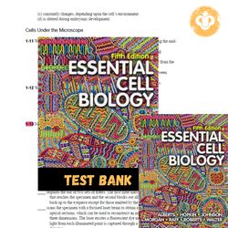 Latest 2023 Test bank Essential Cell Biology 5th Edition Alberts Hopkin Instant  Download