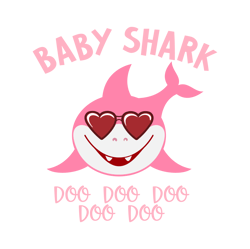 "Baby Shark Png, Baby Shark Clipart, Font, Baby Shark Birthday Decor, Baby Shark Digital Paper, Baby Shark Party, Baby S