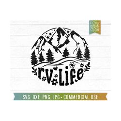 RV Life SVG, Hiking svg, Girl Camping svg, Mountain Forest svg, Camping Shirt PNG Sublimation, happy camper svg, girls c