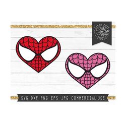 Valentine SVG Cut File, Spider Heart SVG, Superhero Valentine Svg, Valentine's Day, Superhero Svg for Girls, Gwen, Hero