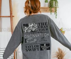 Cincinnati, OH Night 1 Comfort Colors Shirt, Surprise Songs, Im Only Me When Im With You and Evermore, Taylor Swiftinnat