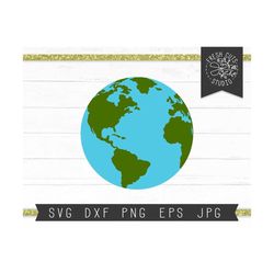 World Globe SVG File Instant Download Cut File for Cricut, World Svg, Globe Cut File, Planet Earth SVG Clipart, Earth Si