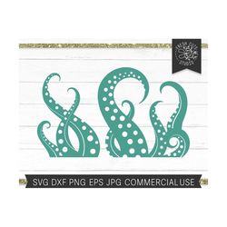Tentacle SVG Cut File for Cricut, Silhouette, Cameo, Cthulu SVG File Clipart, Sea Monster svg dxf png Instant Download,