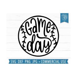 Game Day SVG Cut File Cricut, Baseball svg, Hand Lettered Svg, Softball svg, Baseball Mama, Softball Mom svg, Png Clipar