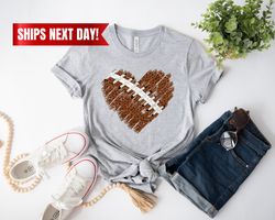 distressed football heart shirt, football shirt, football heart shirt, distressed shirt, football mom shirt, football da
