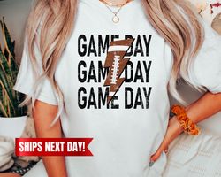 gameday leopard lightning bolt football shirt, football shirt for women, fall football shirt, gameday shirt, football mo