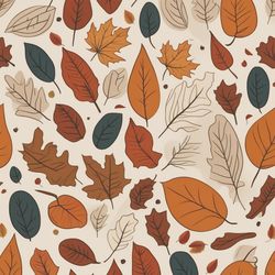 autumn theme 1 digital pattern, illustration, printable, sublimation fabric paper
