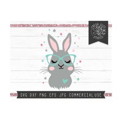 Bunny Face SVG Cut File, Bunny SVG for Cricut, Instant Download, Easter Bunny Svg, Rabbit SVG, Cute Bunny Clipart, Rabbi