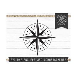 Compass SVG File Instant Download, Compass Cut File for Cricut, Compass Silhouette, Nautical Compass. Naval Compass svg,