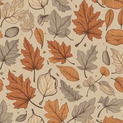Autumn Theme 12 Digital Pattern, Illustration, Printable, Sublimation Fabric Paper